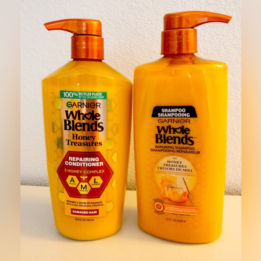 Garnier whole blends, honey treasures, shampoo and conditioner bundle, New